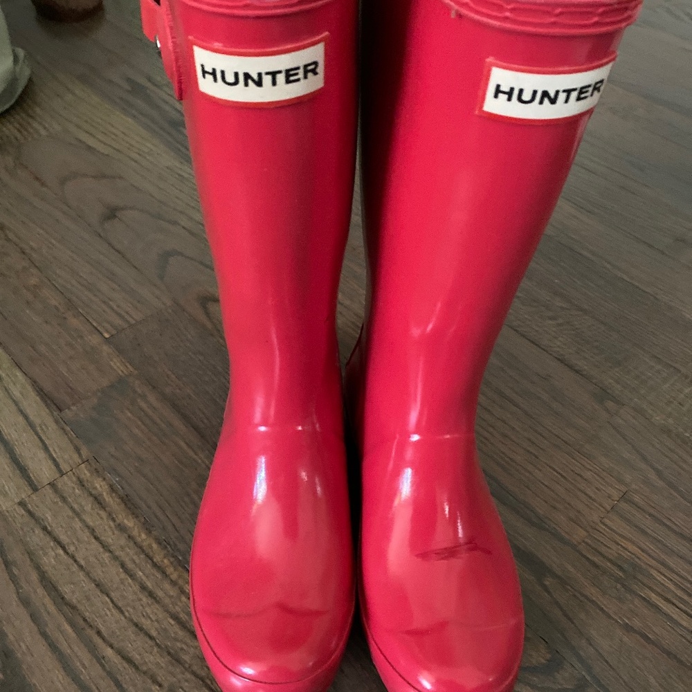 Pink Kids Hunter rainboots